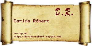 Darida Róbert névjegykártya